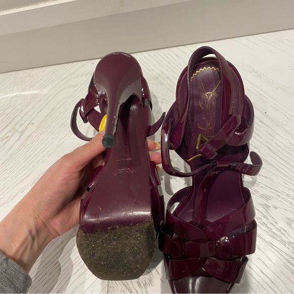 TRIBUTE PLATFORM SANDALS IN PATENT LEATHER - Picture 7 of 11